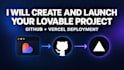 create and launch your lovable project with github and vercel deployment