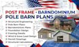 provide  post frame plans for kit manufacturers