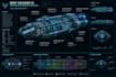 create futuristic scifi blueprint design