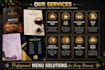 design a modern restaurant menu