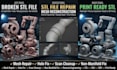create repair fix broken stl file, mesh edit custom modification 3d scan cleanup