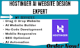 design hostinger drag and drop website ai no code  website setup ai automation