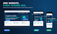 create a responsive HTML CSS landing page