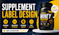design your supplement, dietary label with supplement facts panel