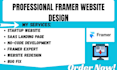 design startup saas website framer landing page no code expert fix framer