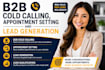 do b2b cold calling, appointment setting, lead generation