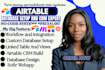 setup airtable database, airtable automation, airtable crm and expert