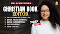 proofread copy edit format self help journal sermon as christian book editor