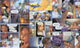 create comic book and graphic novel art, manga and comic illustrations