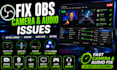 fix obs virtual camera, webcam, audio sync, and capture issues