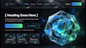 design a modern landing page with 3d custom visuals