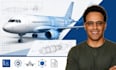 aircraft cad, aerospace drawing, aircraft component technical drawing cad draft