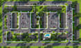 render 2d architectural landscape layout, site plan and revit master plan design