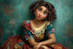 do cute disney cartoon portrait