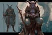 make illustration in fantasy and medieval style