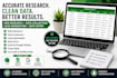 do web research, data collection and lead generation