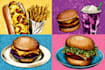 create bold and tasty food pop art illustrations
