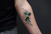 make custom minimal and geometric tattoo design