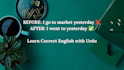 write english sentences with urdu meaning