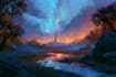 do fantasy landscape illustrations