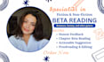 do beta reading, alpha reading book critique proofreading with detailed feedback