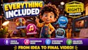 create ai animated cartoon videos