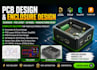 design pcb case enclosure pcb schematic layout gerber file kicad altium 3d print
