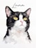 create a personalized watercolor pet portrait