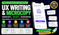 do UX writing, microcopy, website copywriting and UX copy