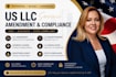file US llc amendment, address change, reinstatement and dissolution
