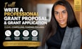 write a professional grant proposal and grant application