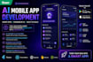 do ai mobile app development and publish app to android and ios