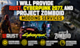 provide rust, cyberpunk 2077, and project zomboid modding services