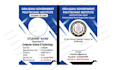design a professional modern student id card