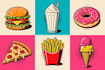 draw food pop art