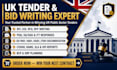 write and edit UK tender, rfp, rfq, pqq, itt, eoi, sq bid proposals document