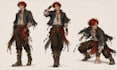 draw hand drawn concept character designs with turnaround