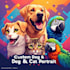 do custom pet portrait, dog portrait, cat portrait illustration