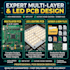 design multilayer pcb, led lighting pcb and gerber files