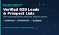 generate verified b2b leads and targeted prospect lists