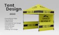 design tent, table cover, flag and canopy tent