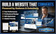 build kadence website design using kadence wordpress theme and kadence blocks