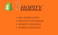 design a professional shopify dropshipping store that converts visitors
