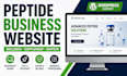 design peptide website supplement website wellness website biotech website
