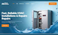 build squarespace hvac website heating cooling air conditioning services