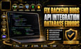 develop, fix bugs supabase firebase node js backend API authentication database