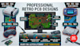 design custom retro game console mod pcb and schematics hdmi ips driver board