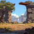 create 2d environment concept art design illustration