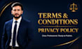 write your website privacy policy and terms of service