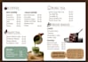 design a professional restaurant menu and cafe flyer